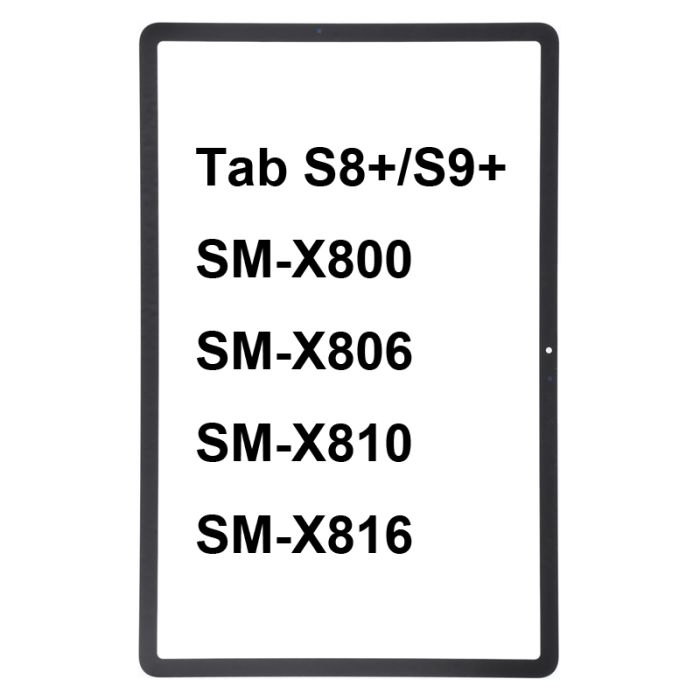 Glass with OCA for Samsung Tab S9 Plus X810 X816 and S8 Plus X800 X806