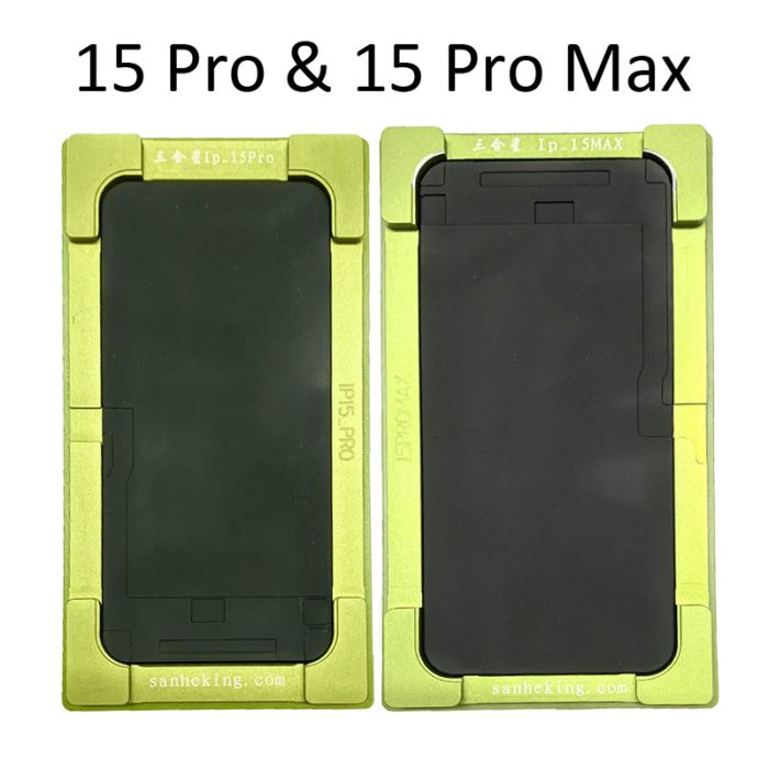 Sameking sanheking Green Mould Mold for iPhone 15 Pro and 15 Pro Max Screen Alignment and Lamination
