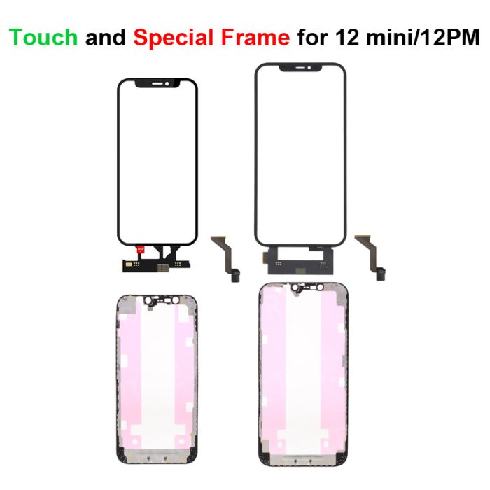 Touch Screen Digitizer with OCA and Special Frame for iPhone 12 Pro Max / 12 Mini