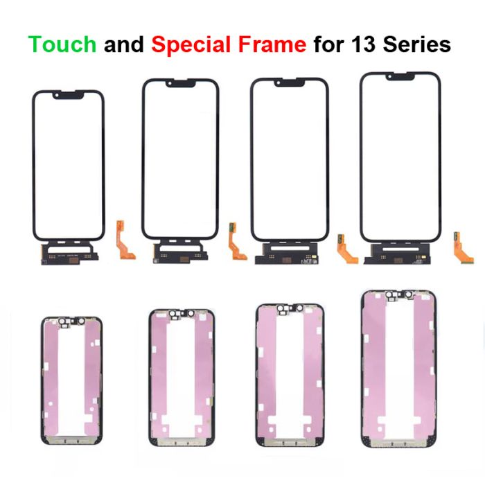 Touch with OCA and Special Frame For iPhone 13 mini / 13 / 13 Pro / 13 Pro Max