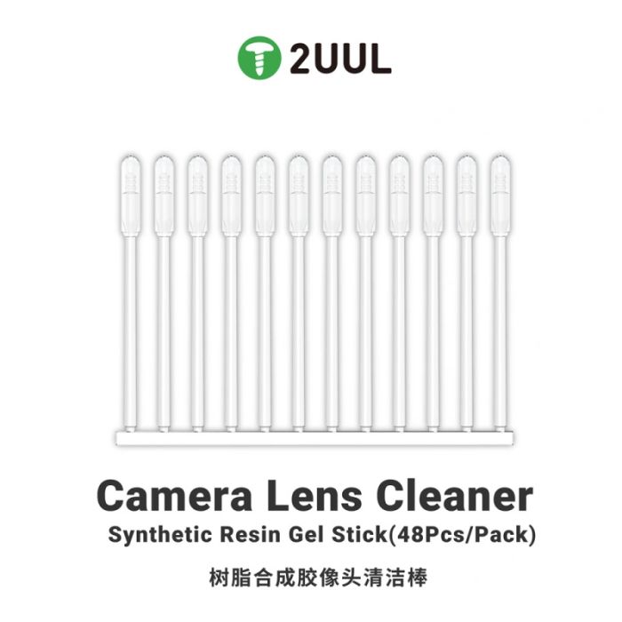 2UUL CL21 Camera Lens Cleaner Synthetic Resin Gel Stick Type 48PCS/Pack