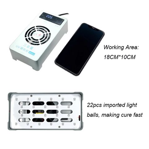 Samheking Sameking 60w Mini UV Curing Lamp Purple Light Glue Curing Box For Phone LCD Screen Glue dry